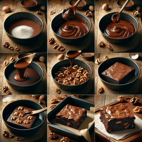 Receita Detalhada Passo a Passo Brownie de Chocolate com Nozes